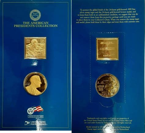 usps gold plated stamp collection